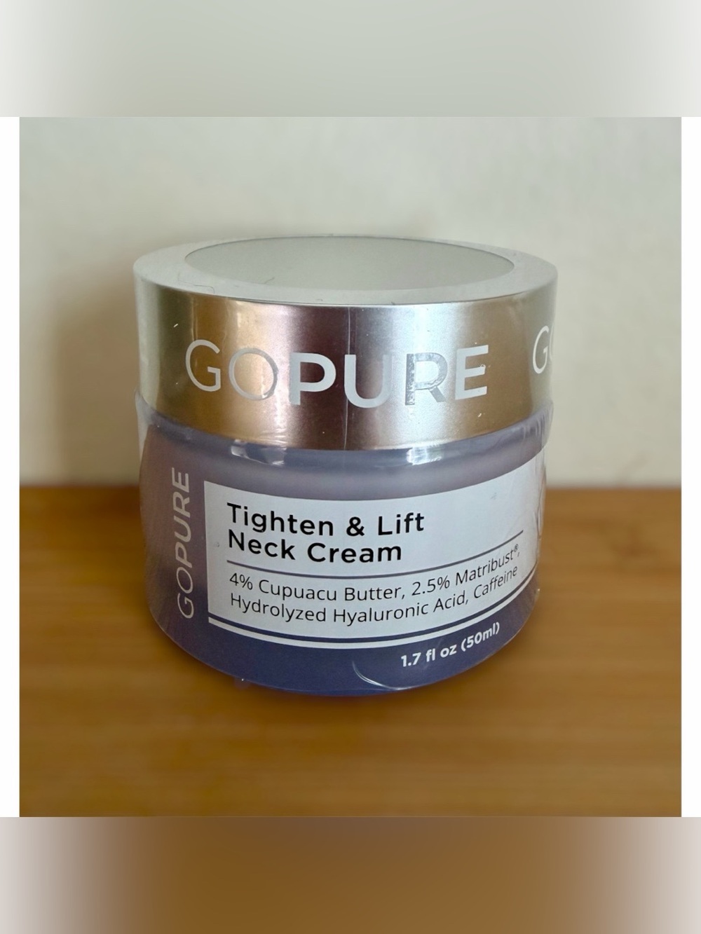 GoPure Tighten & Lift Neck Cream New Sealed 1.7 oz